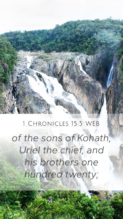 1 Chronicles 15:5 WEB Bible Verse Image