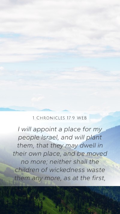 1 Chronicles 17:9 WEB Bible Verse Image