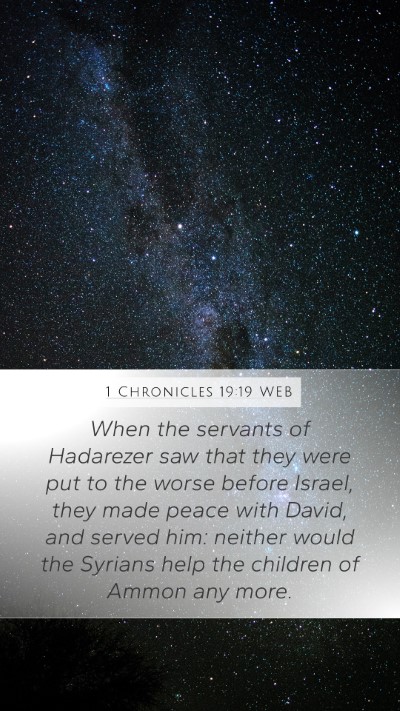 1 Chronicles 19:19 WEB Bible Verse Image