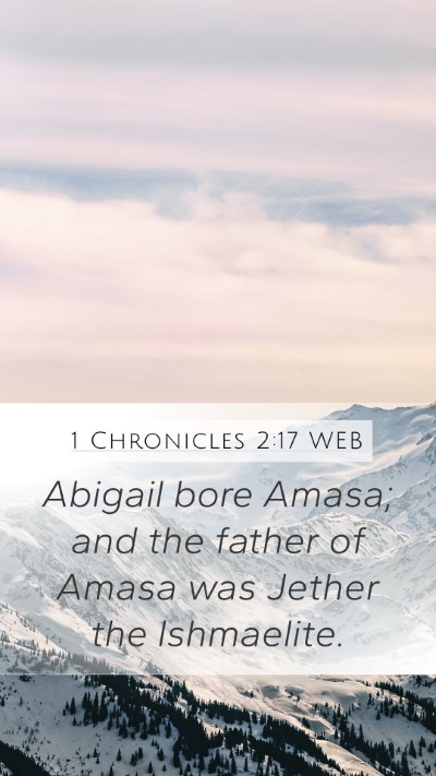 1 Chronicles 2:17 WEB Bible Verse Image