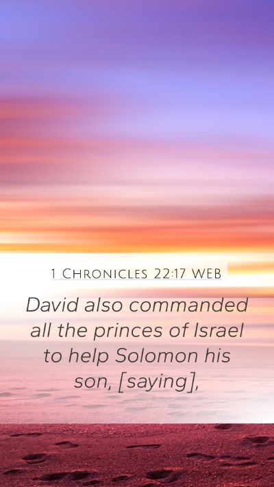 1 Chronicles 22:17 WEB Bible Verse Image