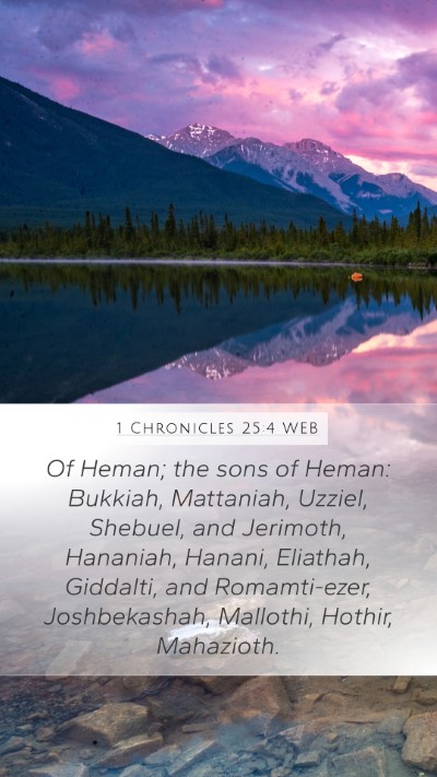 1 Chronicles 25:4 WEB Bible Verse Image