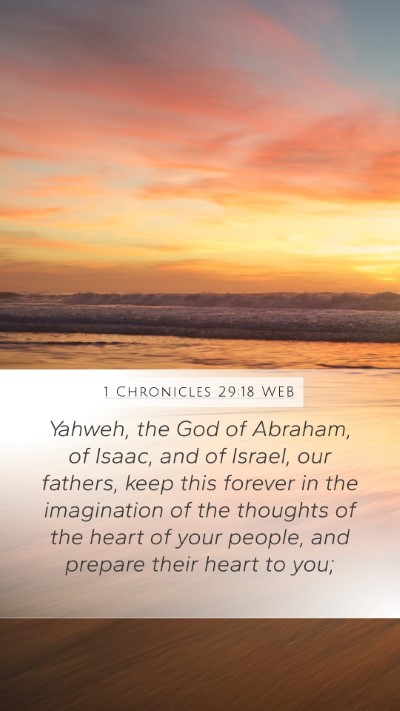 1 Chronicles 29:18 WEB Bible Verse Image