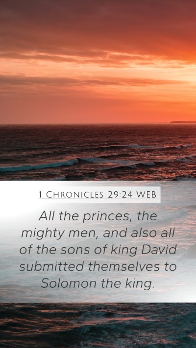 1 Chronicles 29:24 WEB Bible Verse Image