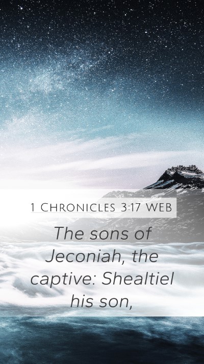 1 Chronicles 3:17 WEB Bible Verse Image