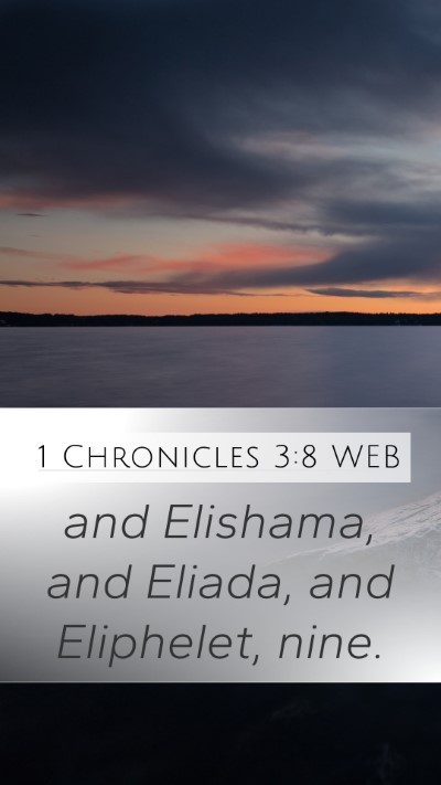 1 Chronicles 3:8 WEB Bible Verse Image