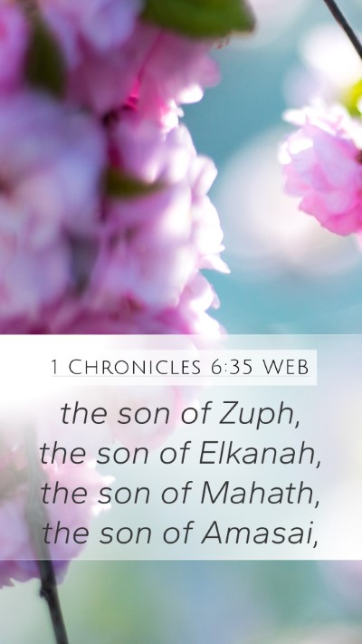 1 Chronicles 6:35 WEB Bible Verse Image