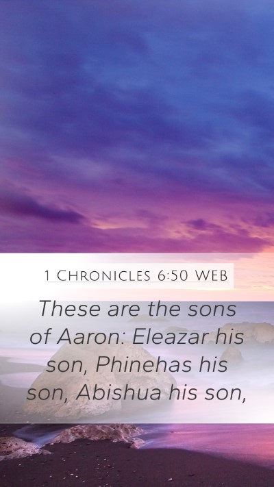 1 Chronicles 6:50 WEB Bible Verse Image