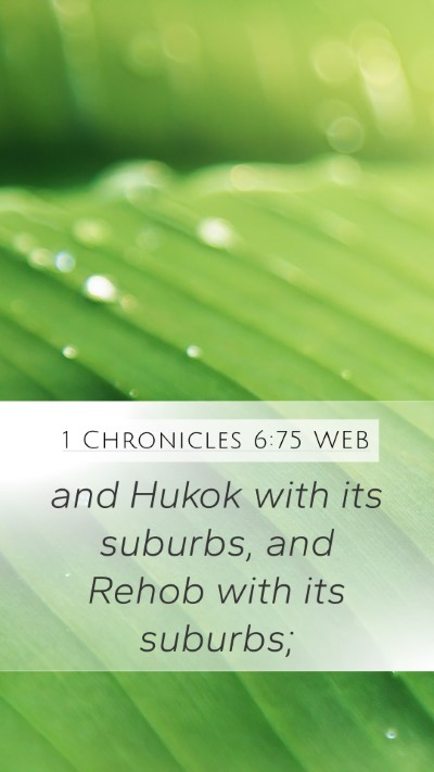 1 Chronicles 6:75 WEB Bible Verse Image