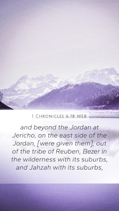 1 Chronicles 6:78 WEB Bible Verse Image