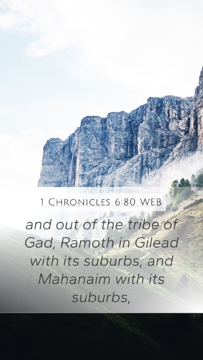 1 Chronicles 6:80 WEB Bible Verse Image