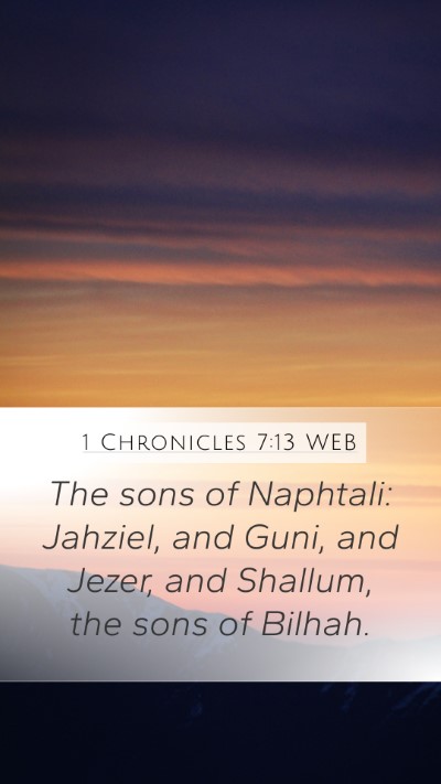 1 Chronicles 7:13 WEB Bible Verse Image