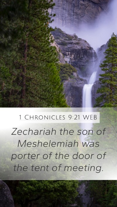 1 Chronicles 9:21 WEB Bible Verse Image