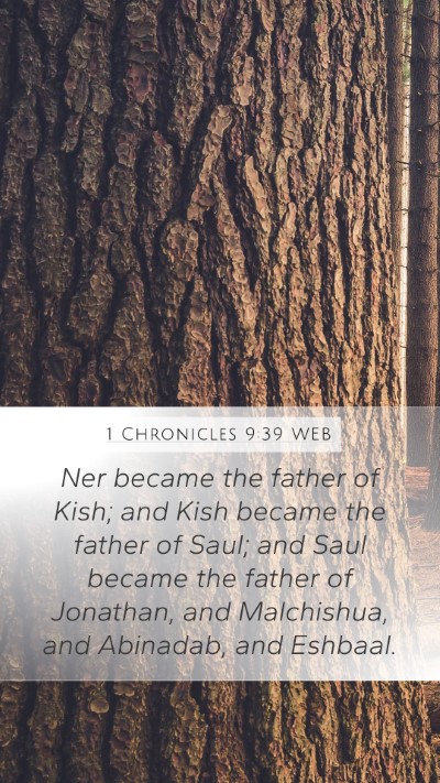 1 Chronicles 9:39 WEB Bible Verse Image
