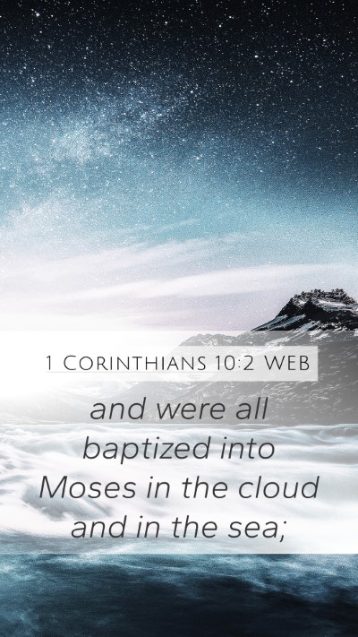 1 Corinthians 10:2 WEB Bible Verse Image