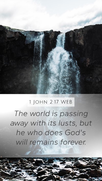 1 John 2:17 WEB Bible Verse Image