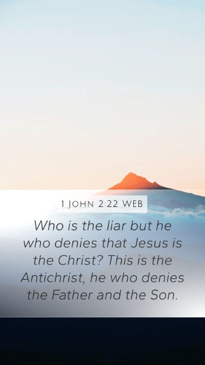 1 John 2:22 WEB Bible Verse Image