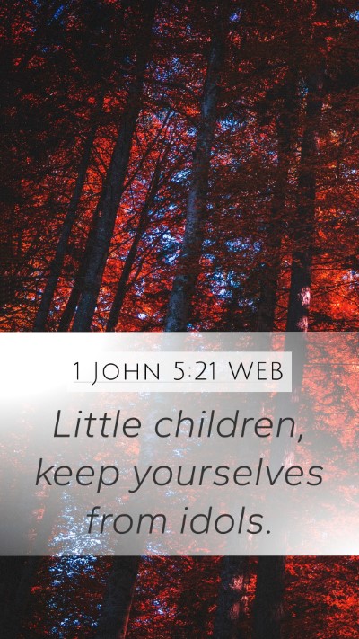 1 John 5:21 WEB Bible Verse Image