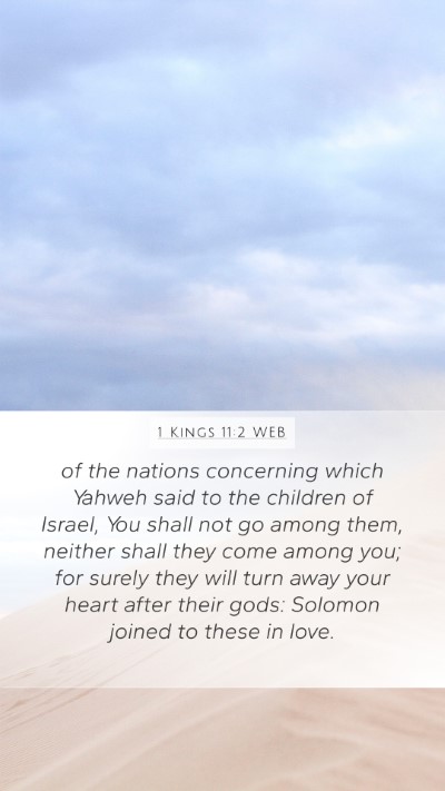 1 Kings 11:2 WEB Bible Verse Image