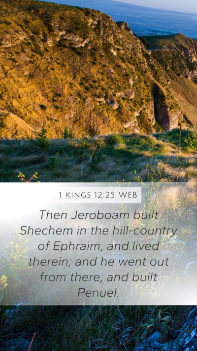 1 Kings 12:25 WEB Bible Verse Image