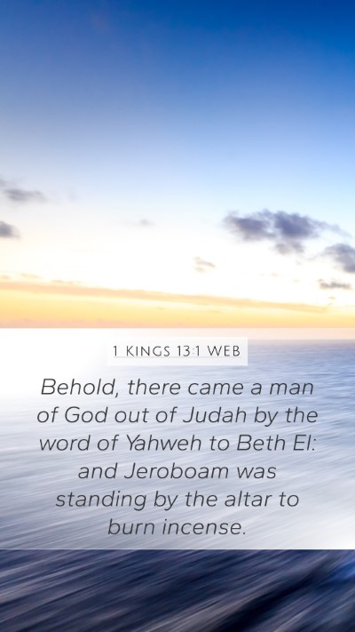 1 Kings 13:1 WEB Bible Verse Image