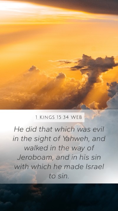 1 Kings 15:34 WEB Bible Verse Image