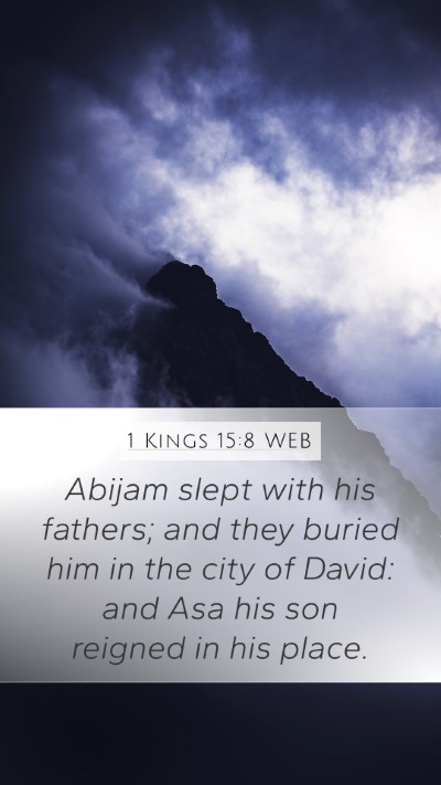 1 Kings 15:8 WEB Bible Verse Image