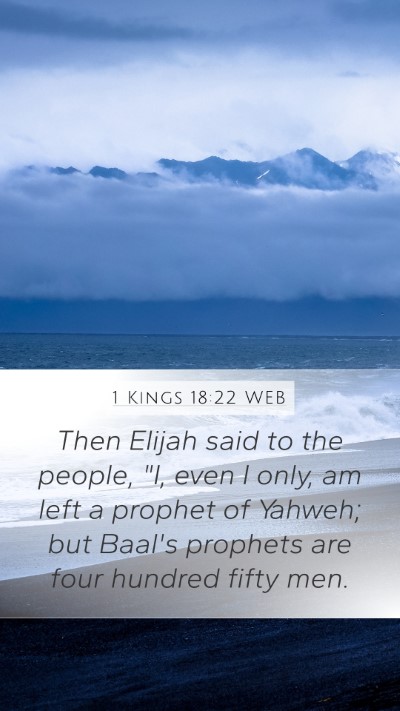 1 Kings 18:22 WEB Bible Verse Image