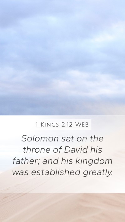 1 Kings 2:12 WEB Bible Verse Image