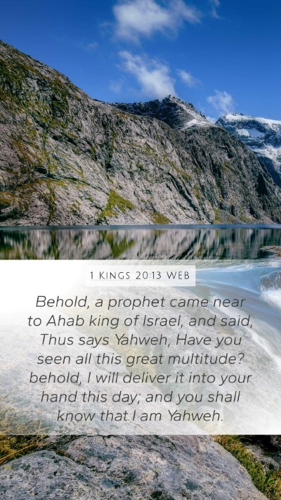 1 Kings 20:13 WEB Bible Verse Image