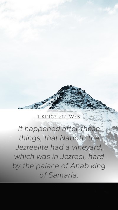 1 Kings 21:1 WEB Bible Verse Image