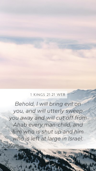 1 Kings 21:21 WEB Bible Verse Image