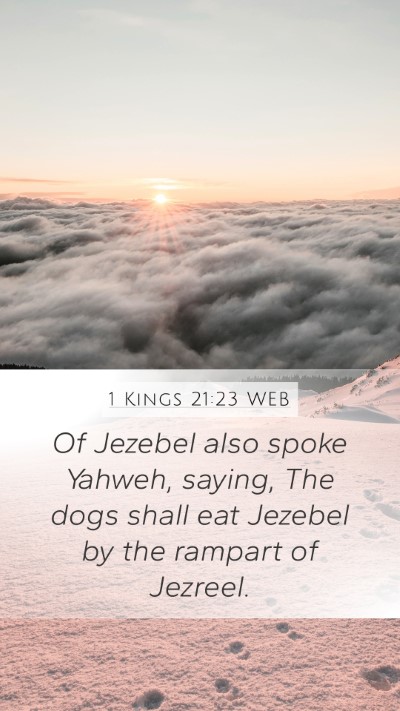 1 Kings 21:23 WEB Bible Verse Image