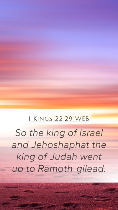1 Kings 22:29 WEB Bible Verse Image