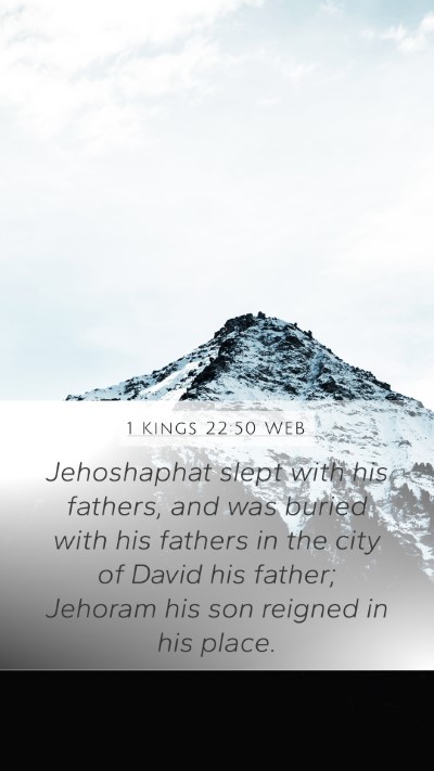 1 Kings 22:50 WEB Bible Verse Image