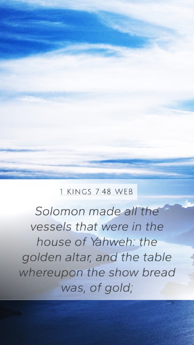 1 Kings 7:48 WEB Bible Verse Image