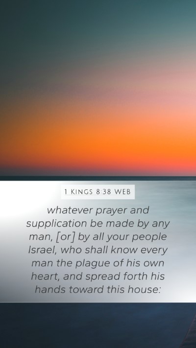 1 Kings 8:38 WEB Bible Verse Image