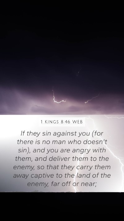 1 Kings 8:46 WEB Bible Verse Image