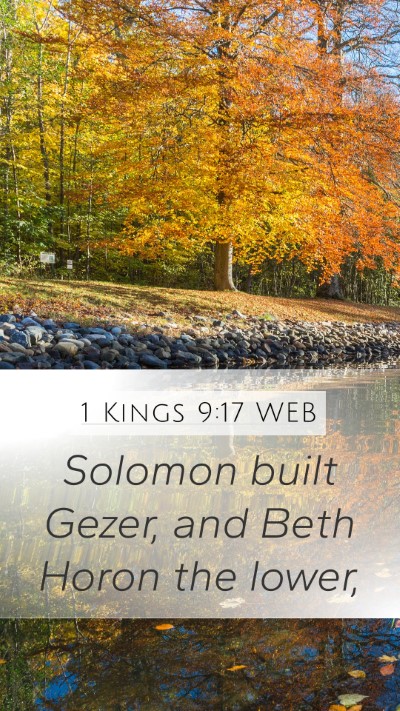 1 Kings 9:17 WEB Bible Verse Image