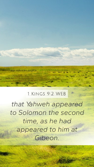 1 Kings 9:2 WEB Bible Verse Image