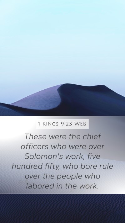 1 Kings 9:23 WEB Bible Verse Image
