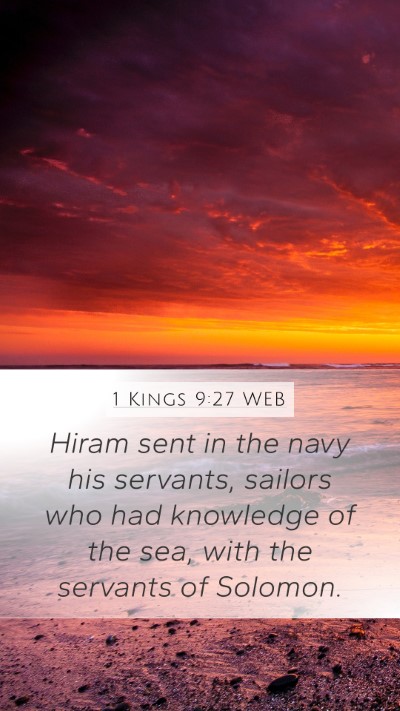 1 Kings 9:27 WEB Bible Verse Image