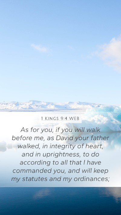 1 Kings 9:4 WEB Bible Verse Image