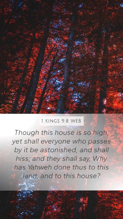 1 Kings 9:8 WEB Bible Verse Image