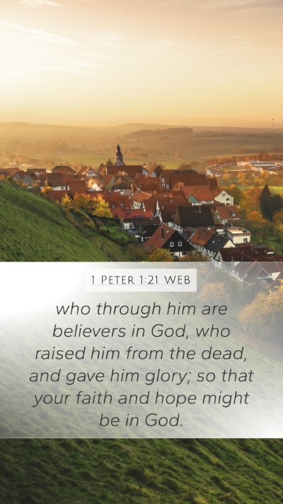 1 Peter 1:21 WEB Bible Verse Image
