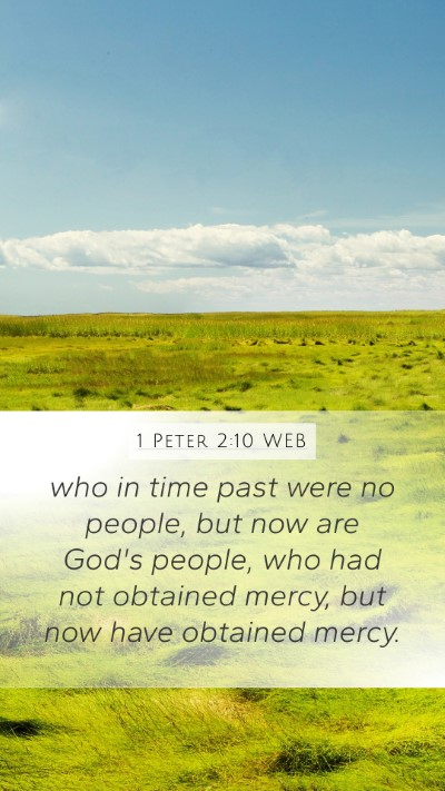 1 Peter 2:10 WEB Bible Verse Image