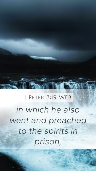 1 Peter 3:19 WEB Bible Verse Image