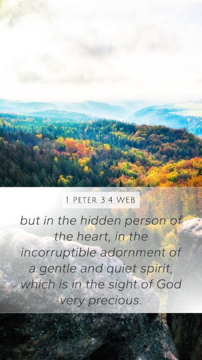 1 Peter 3:4 WEB Bible Verse Image