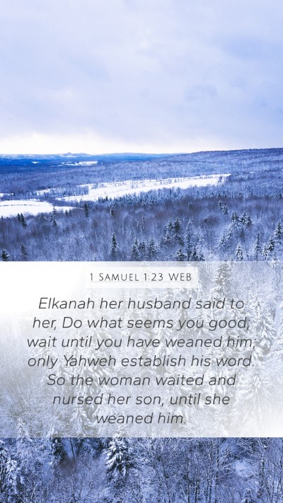 1 Samuel 1:23 WEB Bible Verse Image