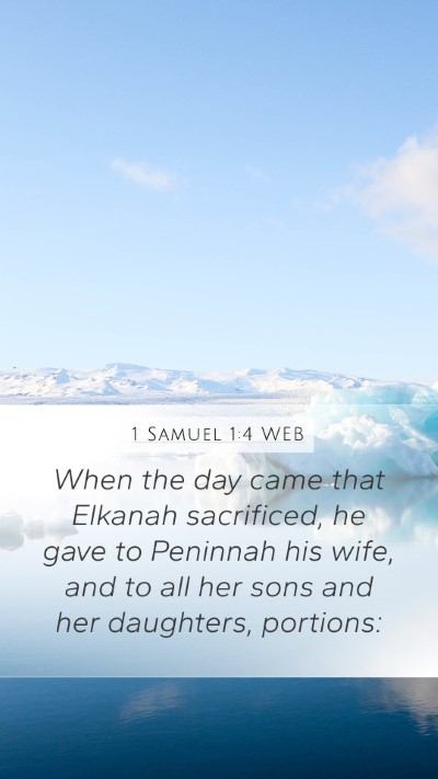 1 Samuel 1:4 WEB Bible Verse Image